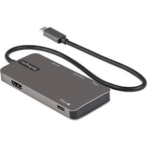 StarTech USB C Multiport Adapter USB-C to 4K HDMI 100W Passthrough (DKT30CHSDPD)