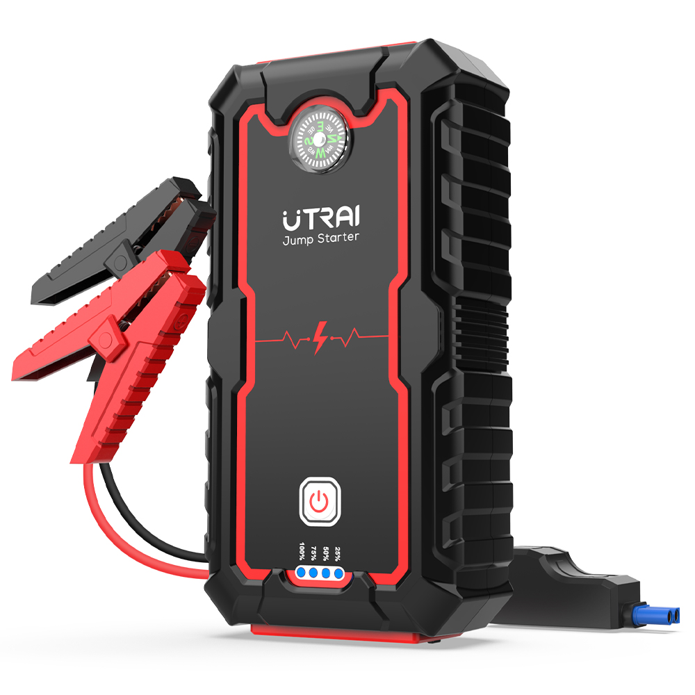 Car Jump Starter Power Bank Emergency 2000A Jumpstart For Gasoline ...